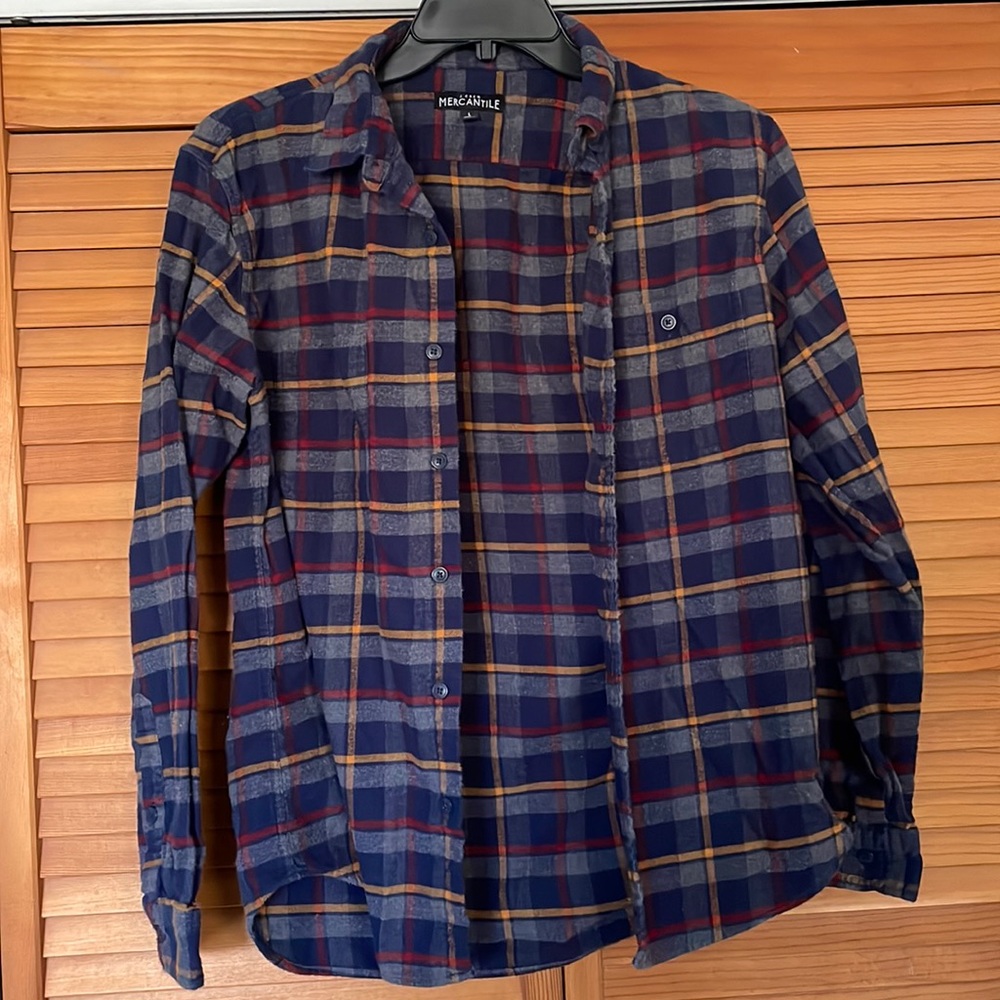 Men’s large J. Crew Mercantile flannel shirt